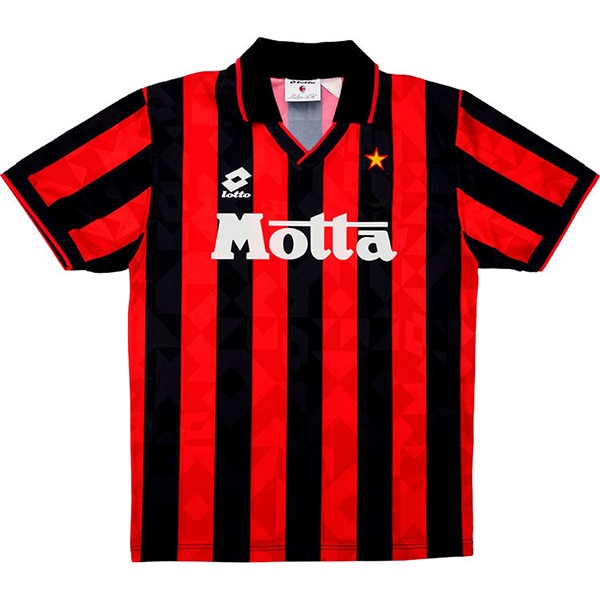 Thailandia Maglia AC Milan Prima Retro 1993 1994 Nero Rosso